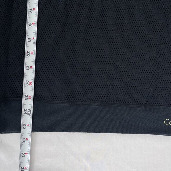 Calvin Klein Performance Black Mesh Long Sleeve Pullover Top Quick-Dry Women S - Picture 9 of 11